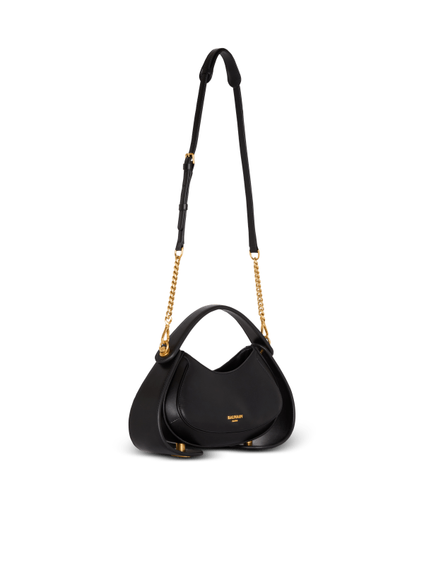 Balmain Paris Sac Jolie Madame Medium En Cuir Box Noir - Femme