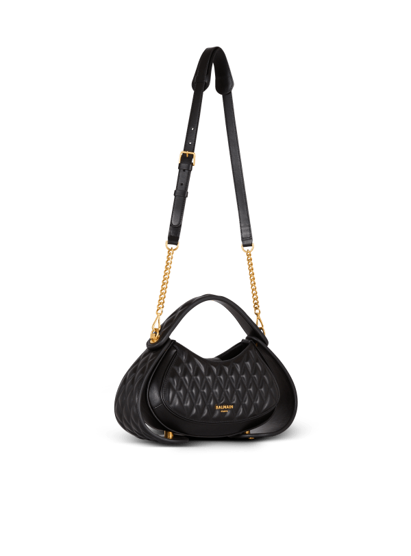 Balmain Paris Sac Jolie Madame Medium En Cuir Matelassé Noir - Femme