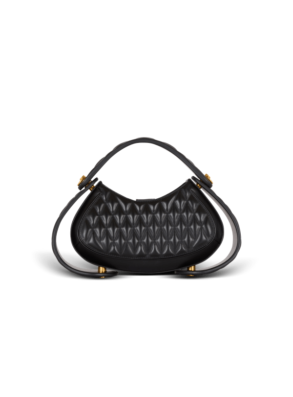 Balmain Paris Sac Jolie Madame Medium En Cuir Matelassé Noir - Femme