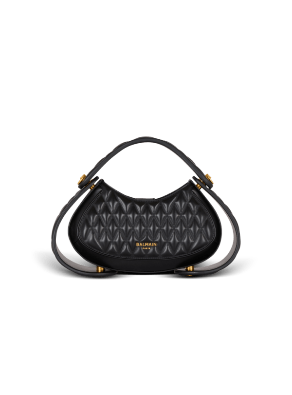 balmain paris Sac Jolie Madame Medium en cuir matelassé noir - Femme