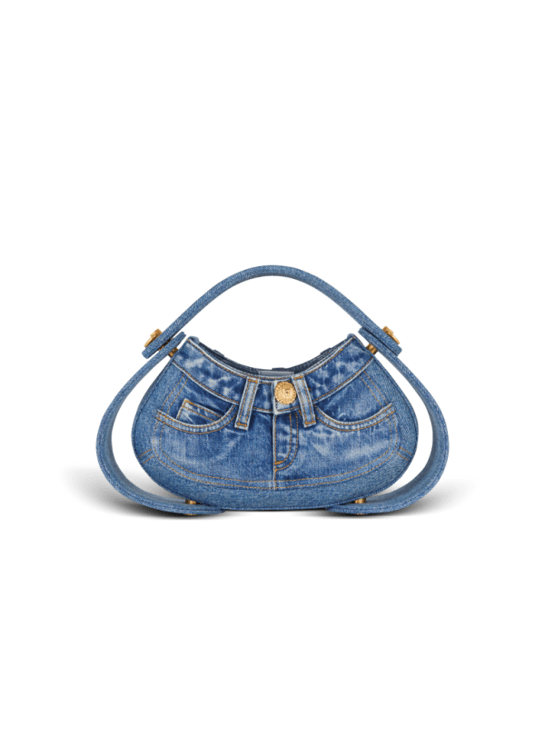 balmain paris Sac Jolie Madame Medium en denim bleu - Femme