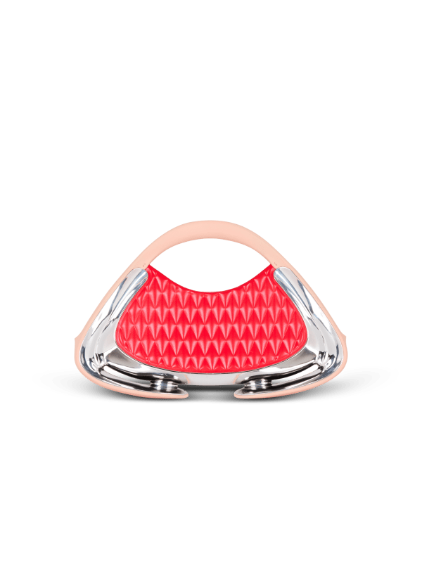 Balmain Paris Sac Jolie Madame Medium Matelassé Rouge - Femme