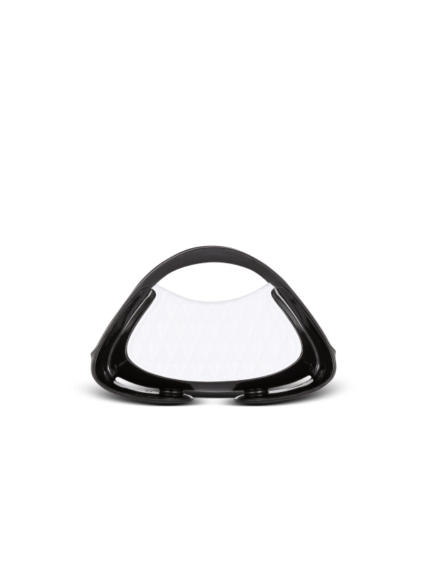 Balmain Paris Sac Jolie Madame Small Bicolore Matelassé Blanc - Femme