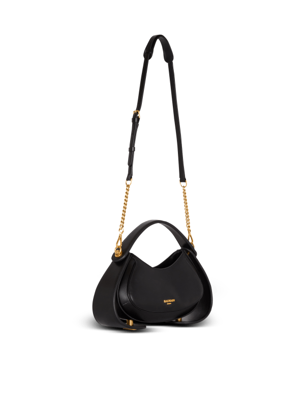 Balmain Paris Sac Jolie Madame Small En Cuir Box Noir - Femme