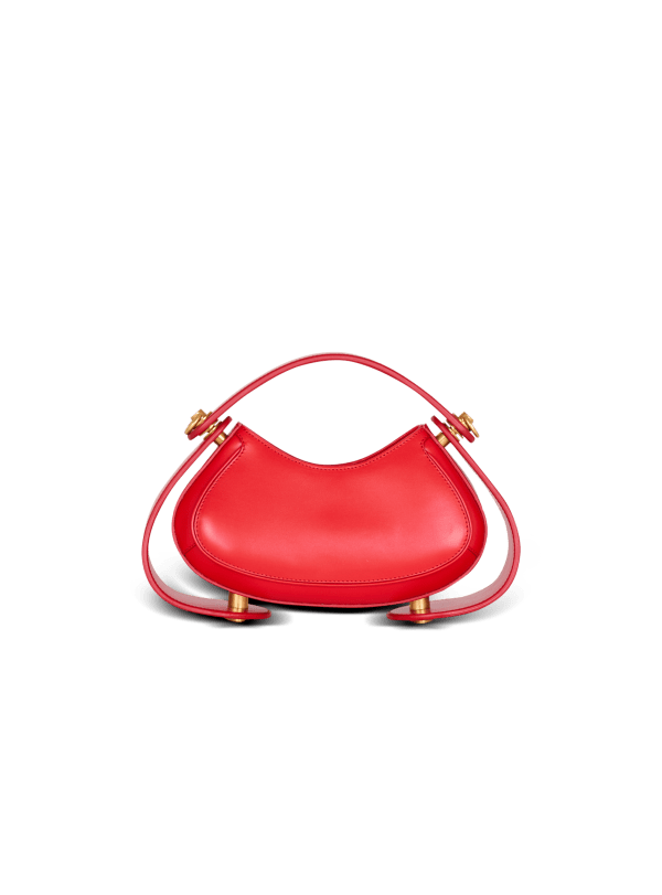 Balmain Paris Sac Jolie Madame Small En Cuir Box Rouge - Femme