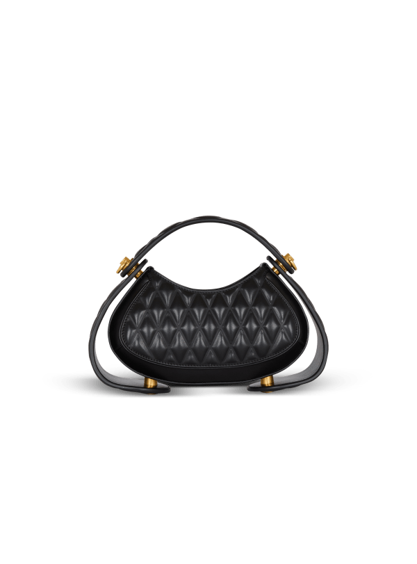 Balmain Paris Sac Jolie Madame Small En Cuir Matelassé Noir - Femme