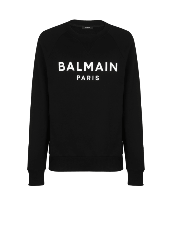 balmain paris Sweat-shirt imprimé Balmain Paris noir - Homme