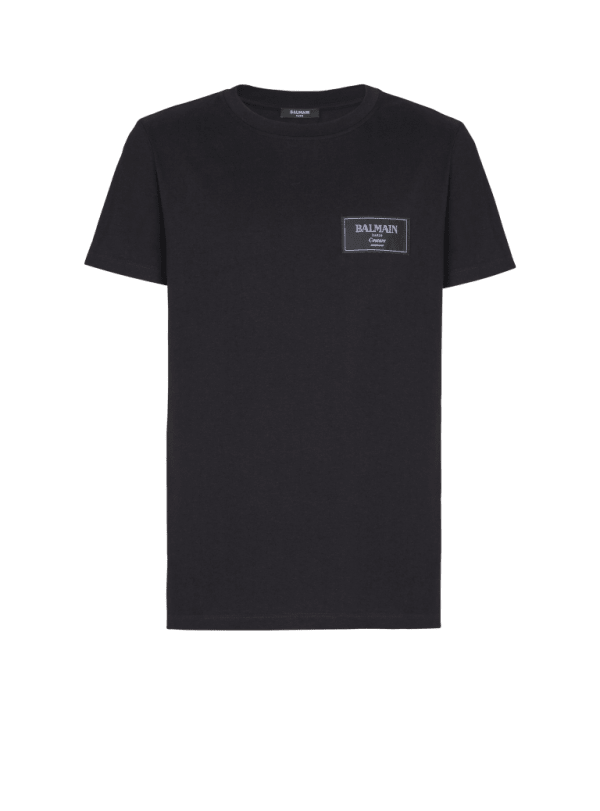 balmain paris T-shirt à étiquette Balmain Couture noir - Homme