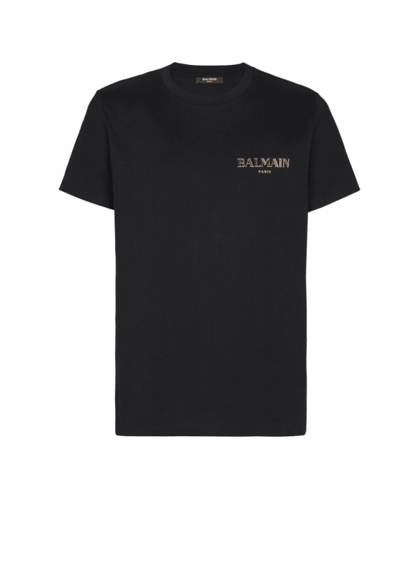 balmain paris T-shirt à logo Balmain Vintage gel noir - Homme