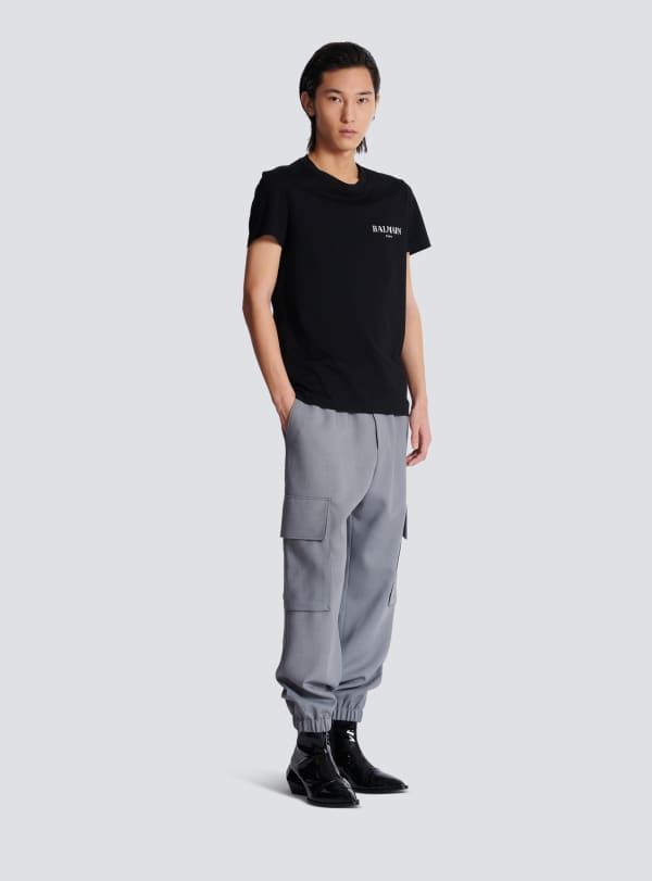 Balmain Paris T-shirt à Manches Courtes Balmain Vintage Noir - Homme