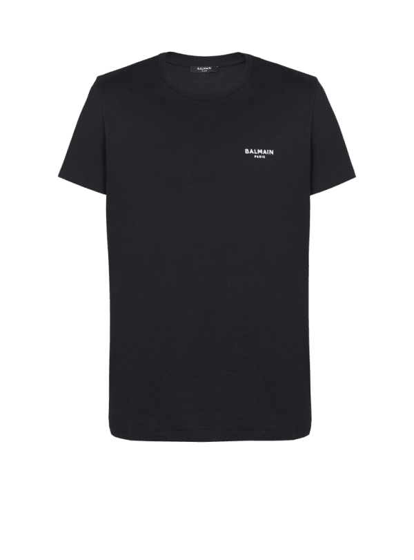 balmain paris T-shirt à manches courtes floqué Balmain Paris noir - Homme