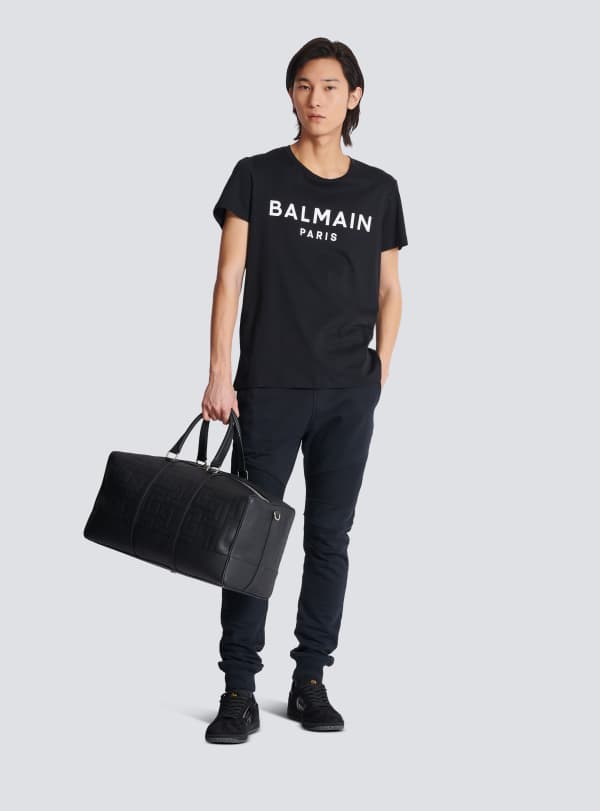 Balmain Paris T-shirt à Manches Courtes Imprimé Balmain Paris Noir - Homme
