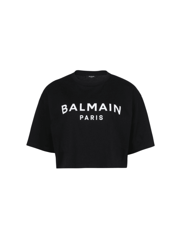 balmain paris T-shirt imprimé Balmain Paris noir - Femme