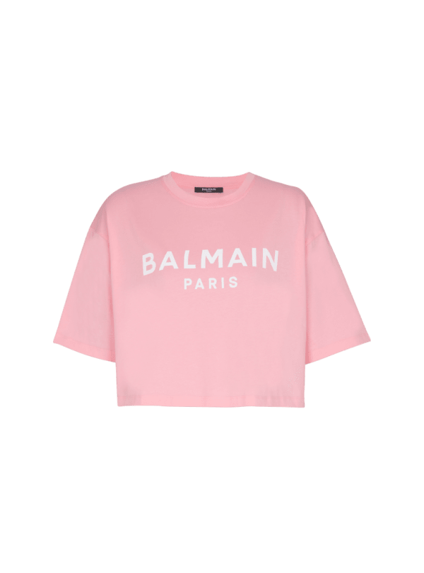 balmain paris T-shirt imprimé Balmain Paris rose - Femme