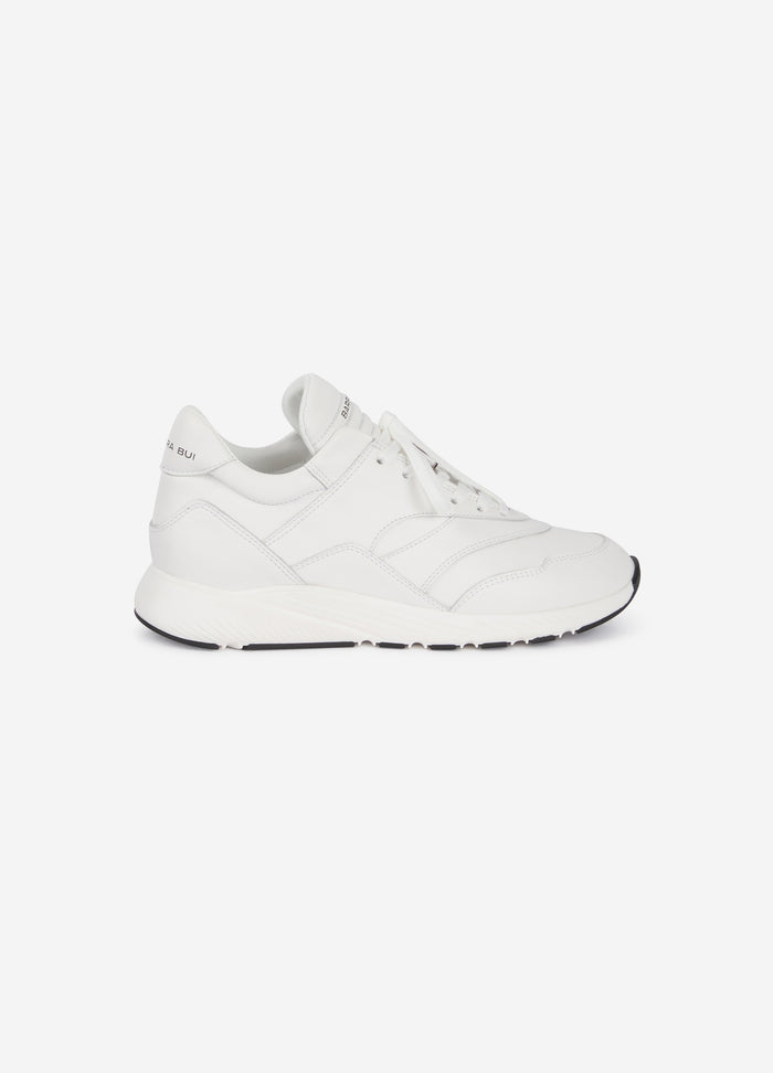 Barbara Bui Baskets Runner En Cuir Blanc