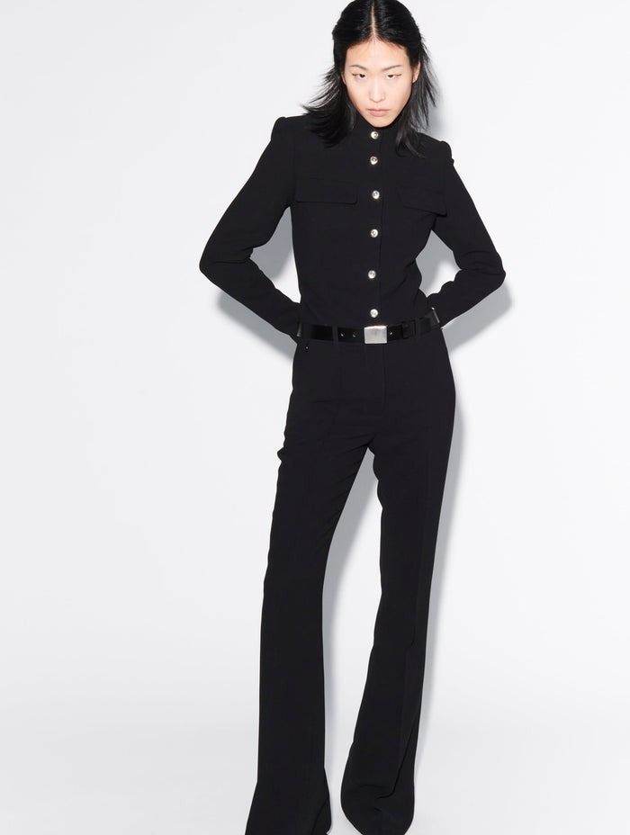 Barbara Bui Ceinture Militaire En Cuir Noir