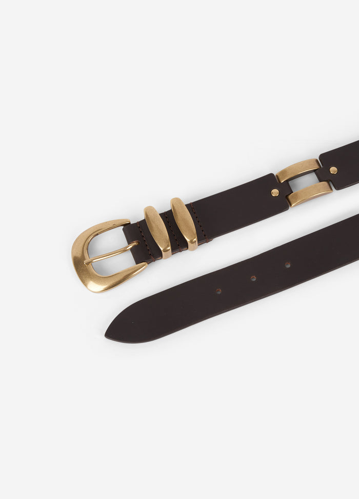 Barbara Bui Ceinture Western En Cuir Marron