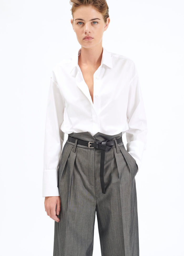 Barbara Bui Chemise à Bavolet En Popeline De Coton