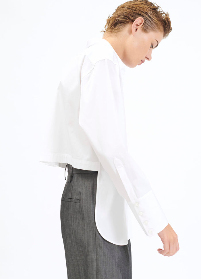 Barbara Bui Chemise à Bavolet En Popeline De Coton