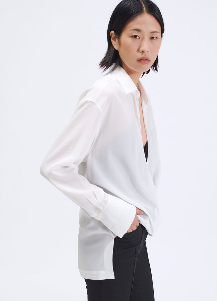 Barbara Bui Chemise Cache-cœur En Crêpe De Chine