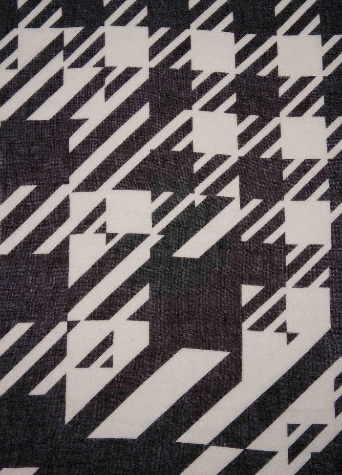 Barbara Bui Foulard Imprimé "Check" Noir Et Blanc