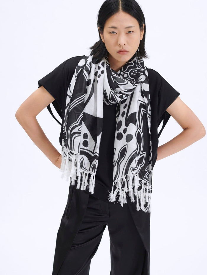 Barbara Bui Foulard imprimé "léopard"