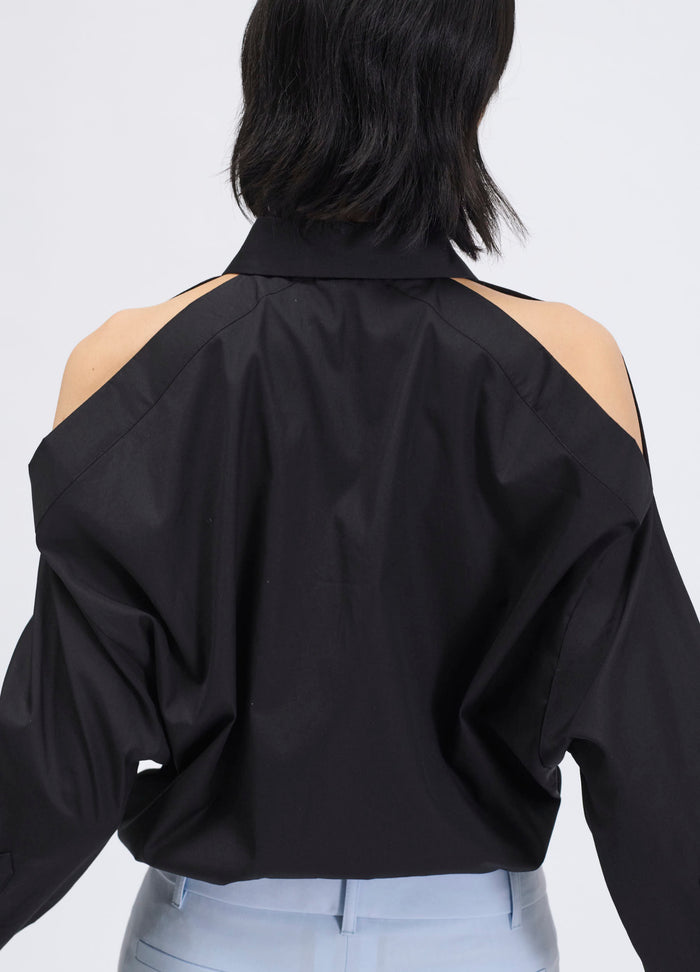 Barbara Bui Chemise à épaules Dénudées En Popeline De Coton