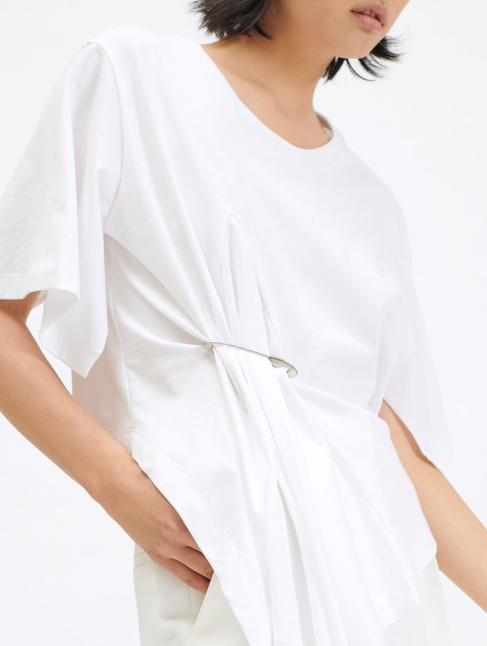 Barbara Bui Tee-shirt En Jersey De Coton Asymétrique