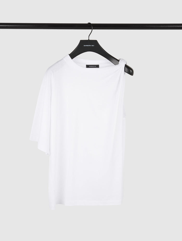 Barbara Bui Tee-shirt En Jersey De Coton Bord Roulotté