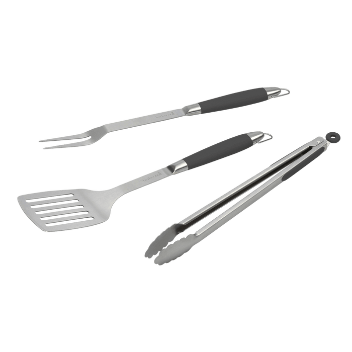 barbecook Black Pepper BBQ set avec spatule fourchette et pince