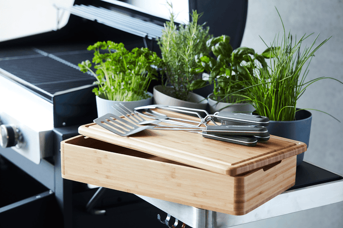 Barbecook Boîte En Bambou Pour Ustensiles BBQ FSC®