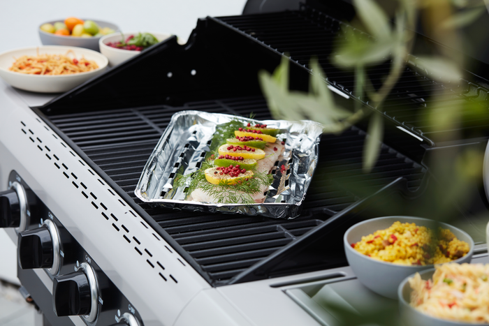 Barbecook Set De 5 Plats Rectangulaires Pour Barbecue En Aluminium