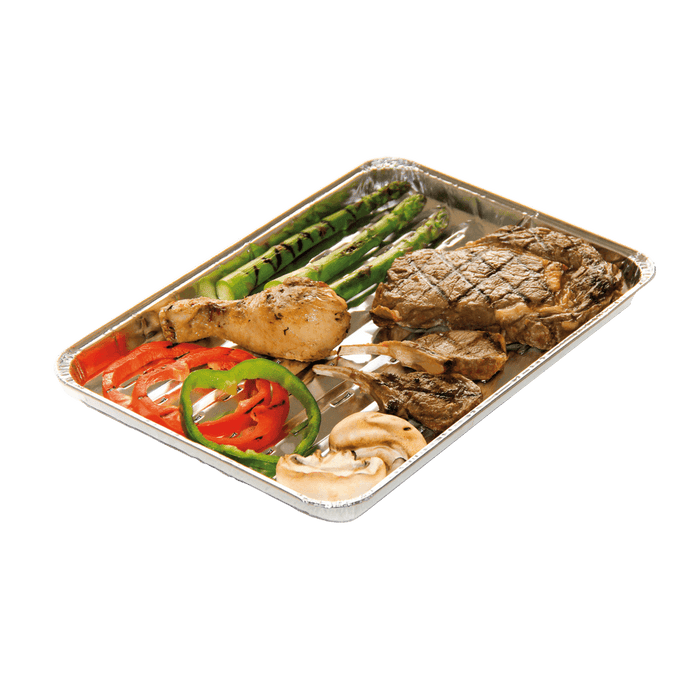 barbecook Set de 5 plats rectangulaires pour barbecue en aluminium