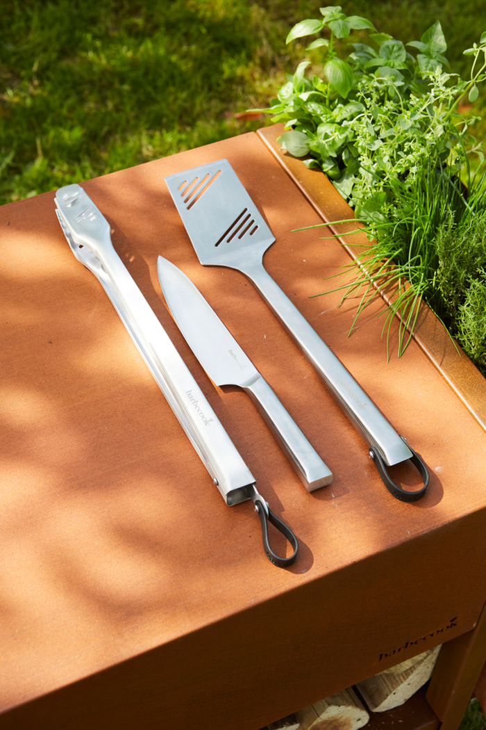 Barbecook Set Premium Avec Spatule Couteau Et Pinces