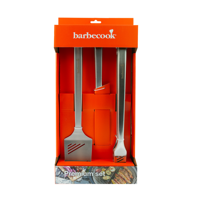 Barbecook Set Premium Avec Spatule Couteau Et Pinces
