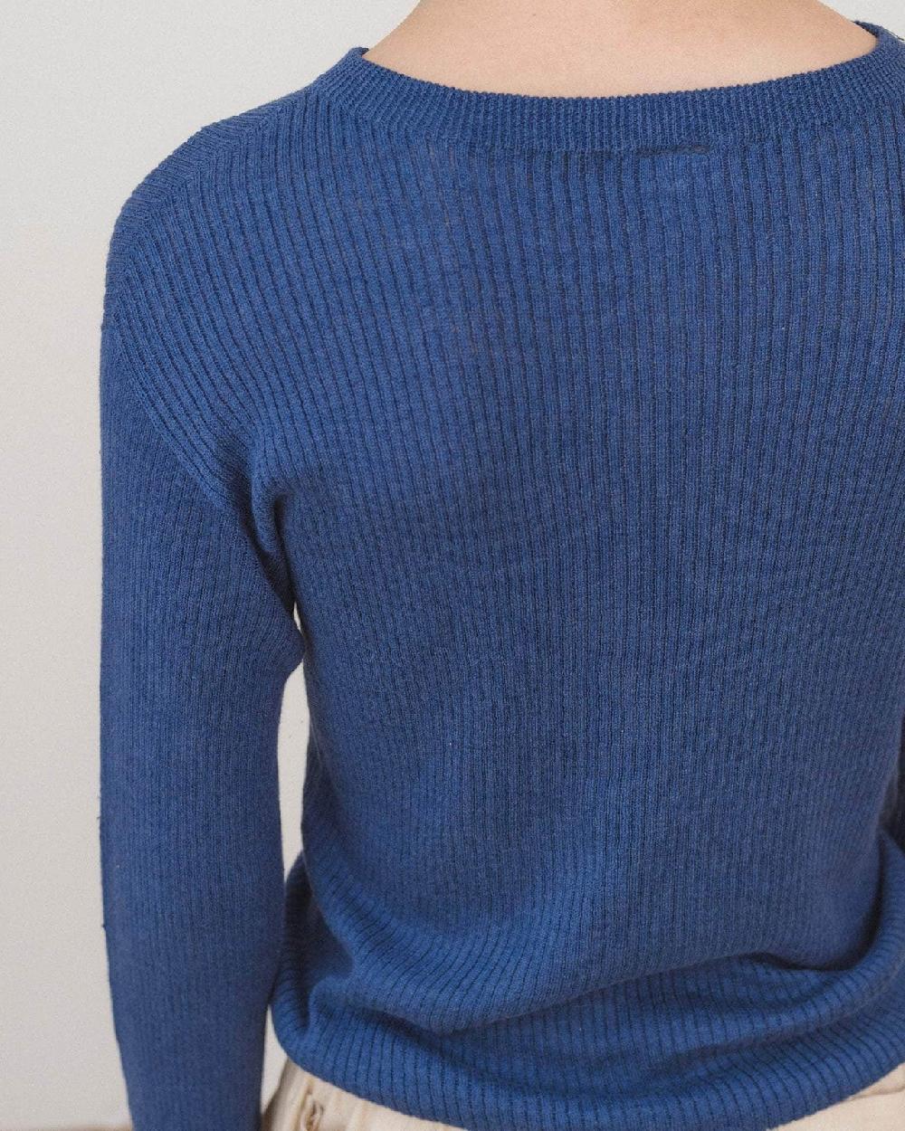 Baserange Cardigan Drip - Lin Côtelé Et Seacell