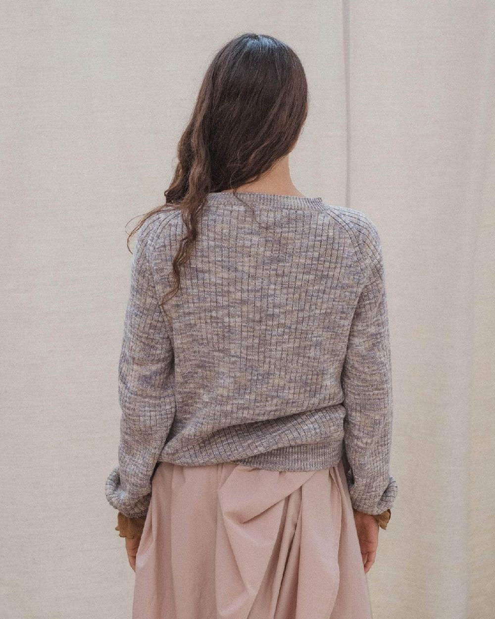 Baserange Cardigan Soar - Coton Biologique Côtelé