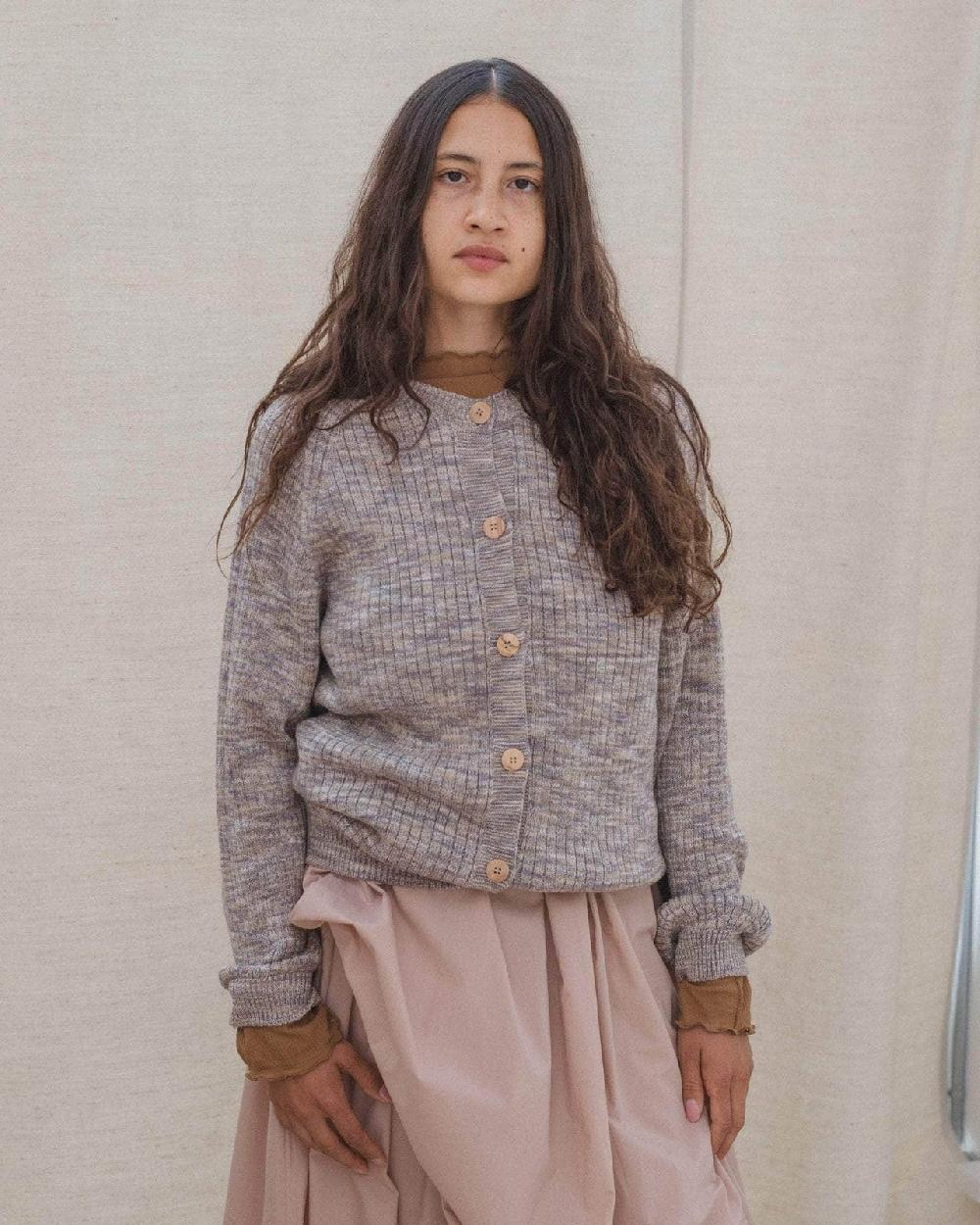 baserange cardigan soar - Coton biologique côtelé