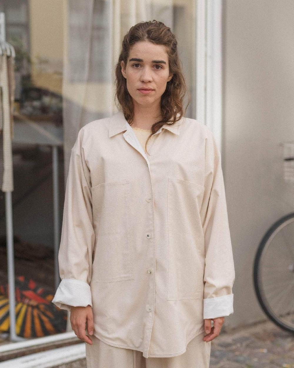 baserange chemise gren - Soie sauvage