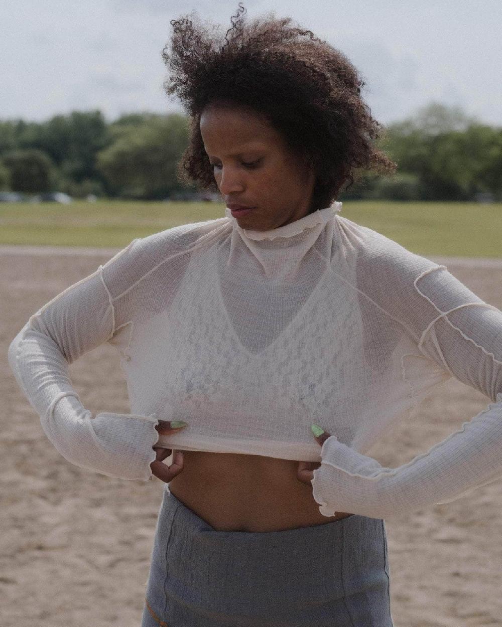 Baserange Col Roulé Omato - Laine Fine Côtelée