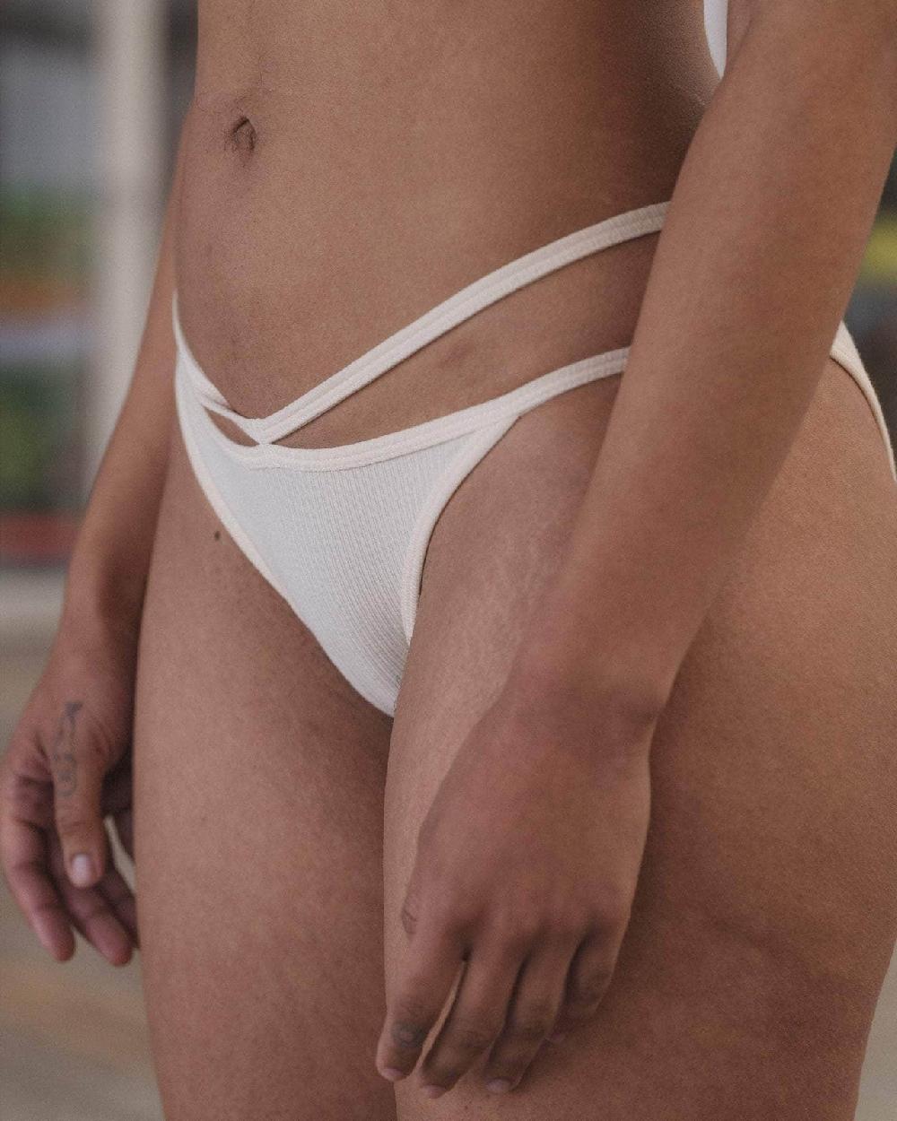 Baserange Culotte Nida - Fin Coton Biologique Côtelé