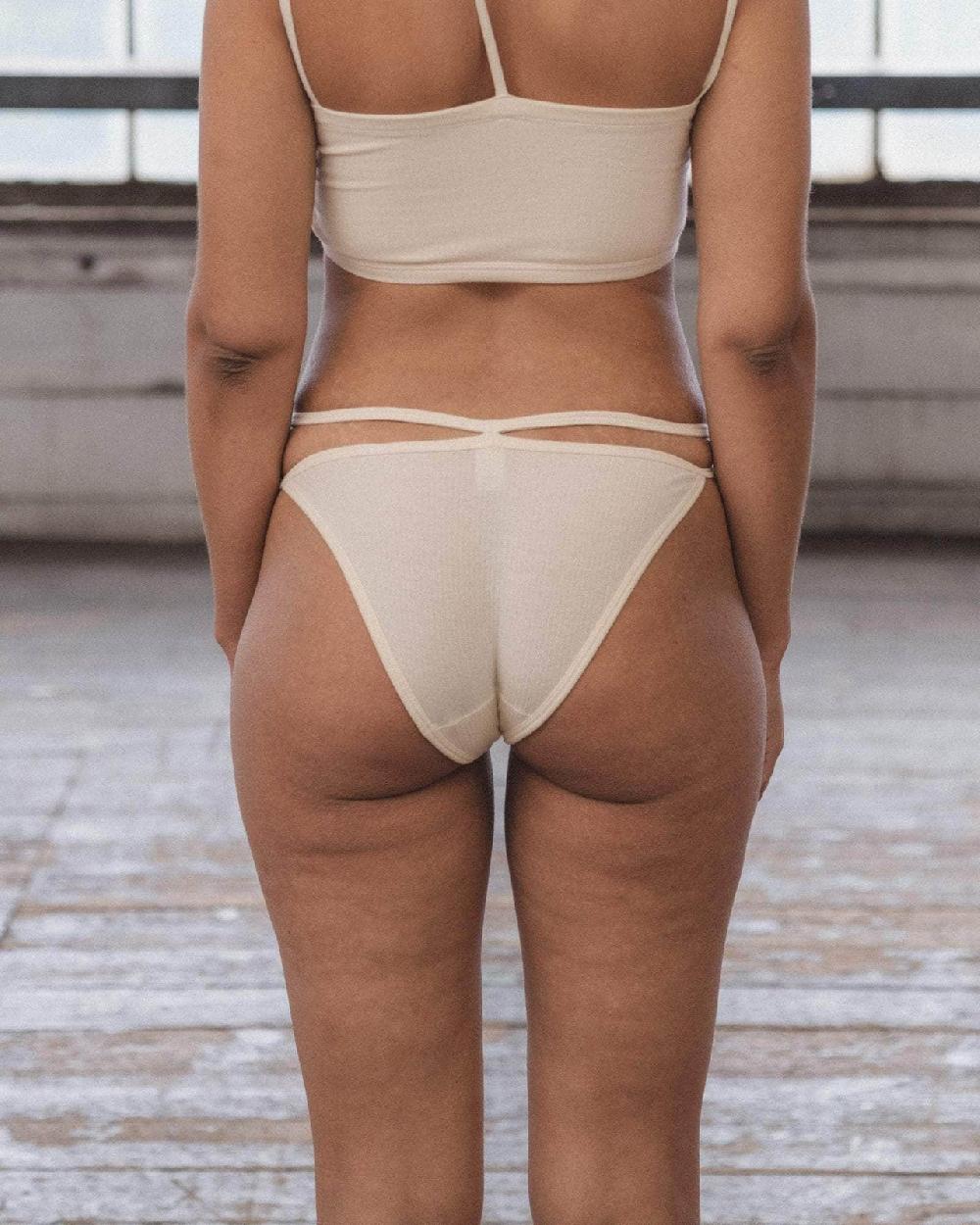 Baserange Culotte Nida - Fin Coton Biologique Côtelé