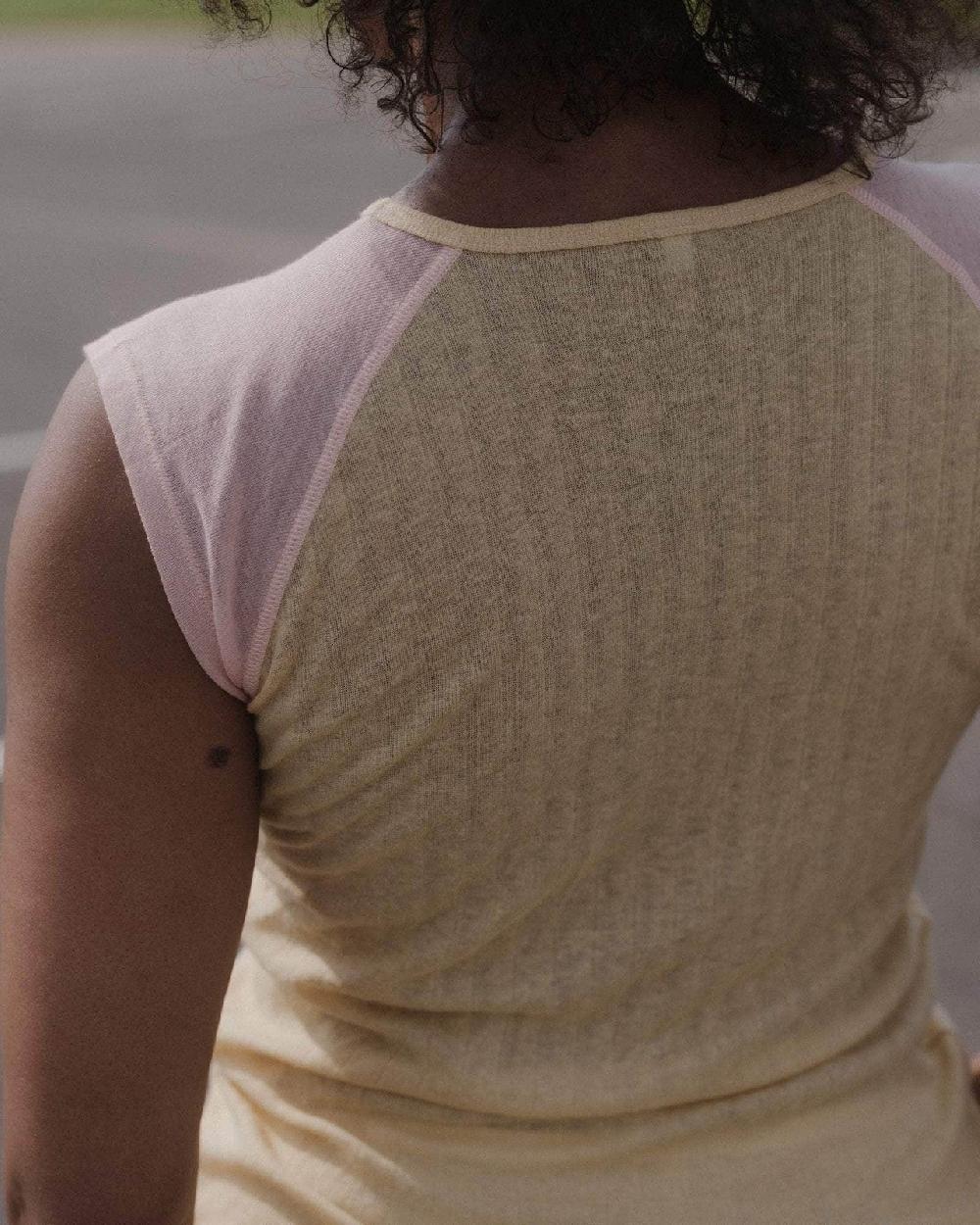 Baserange Débardeur Gene - Laine Et Lyocell Côtelé