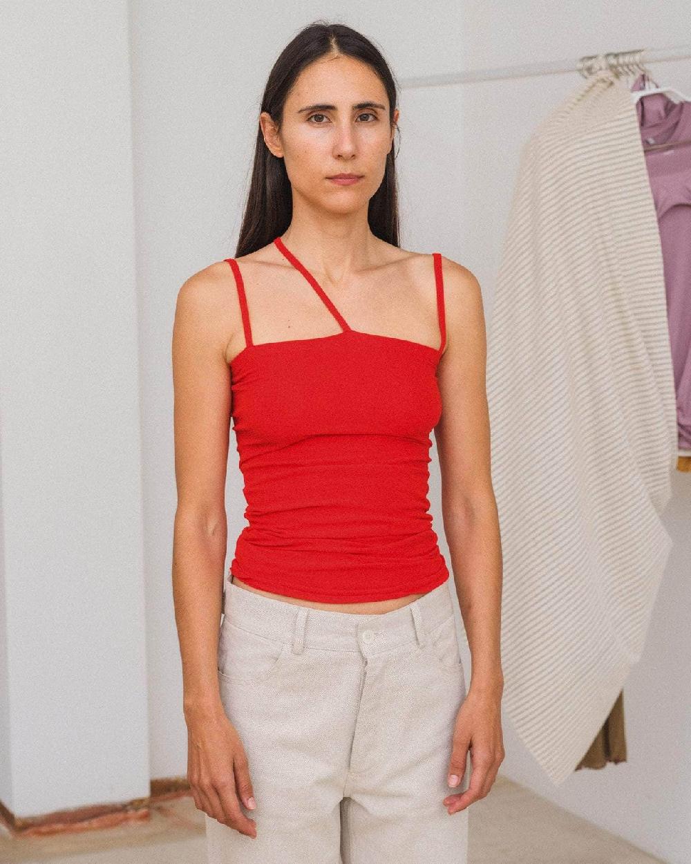 Baserange Débardeur Nida - Coton Biologique Côtelé