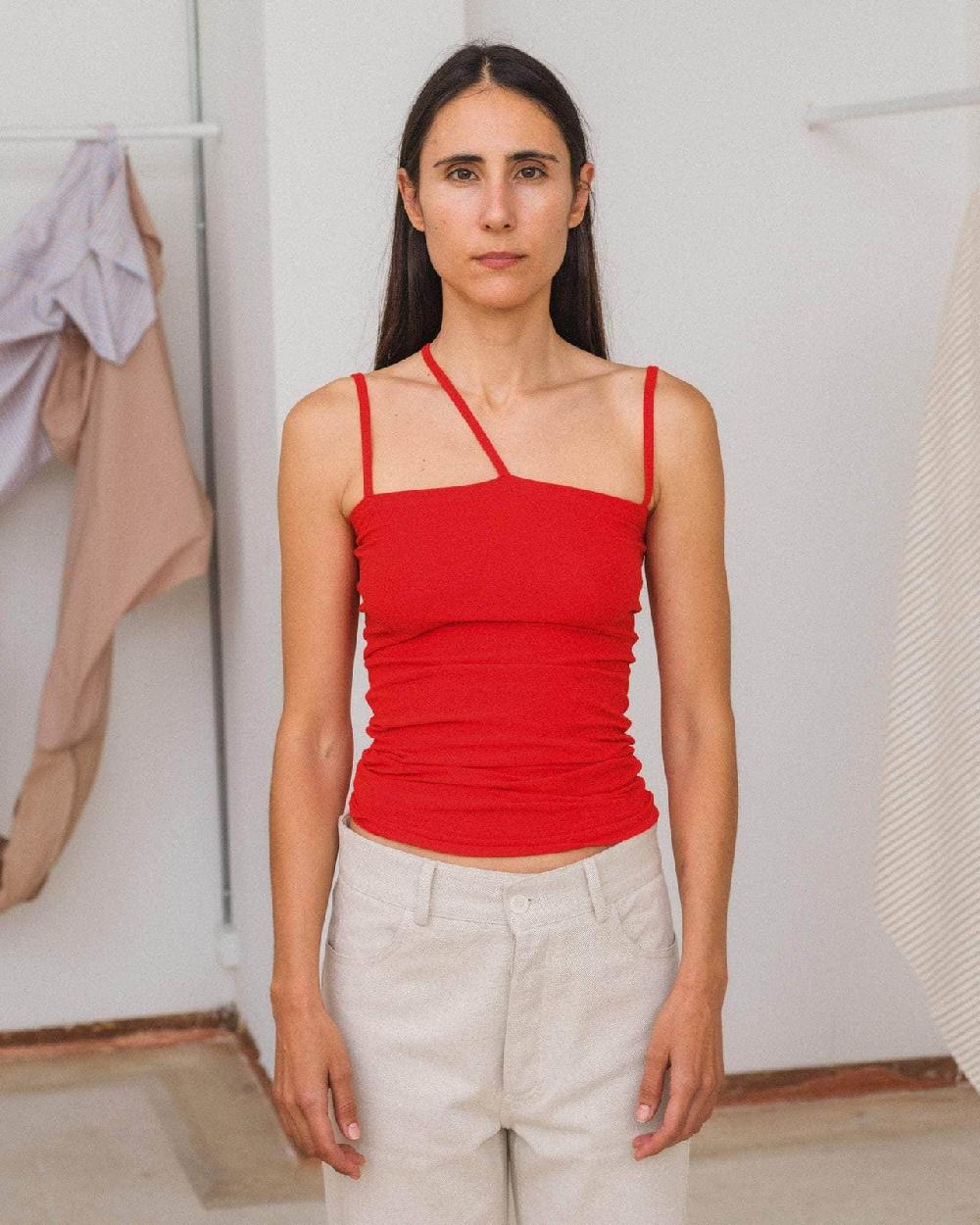 baserange débardeur nida - Coton biologique côtelé