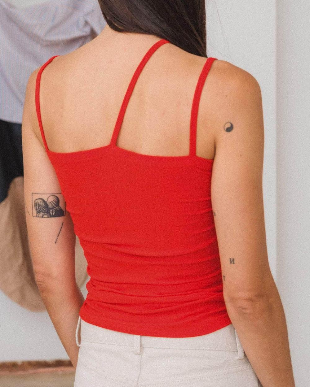 Baserange Débardeur Nida - Coton Biologique Côtelé