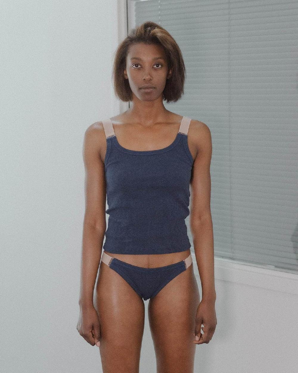 baserange Débardeur suspend - Coton recyclé côtelé