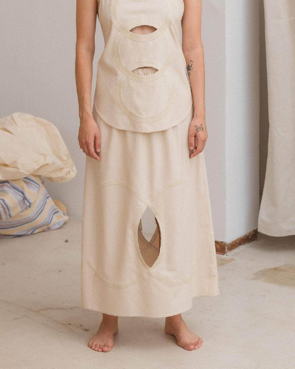 baserange jupe chain - Soie sauvage