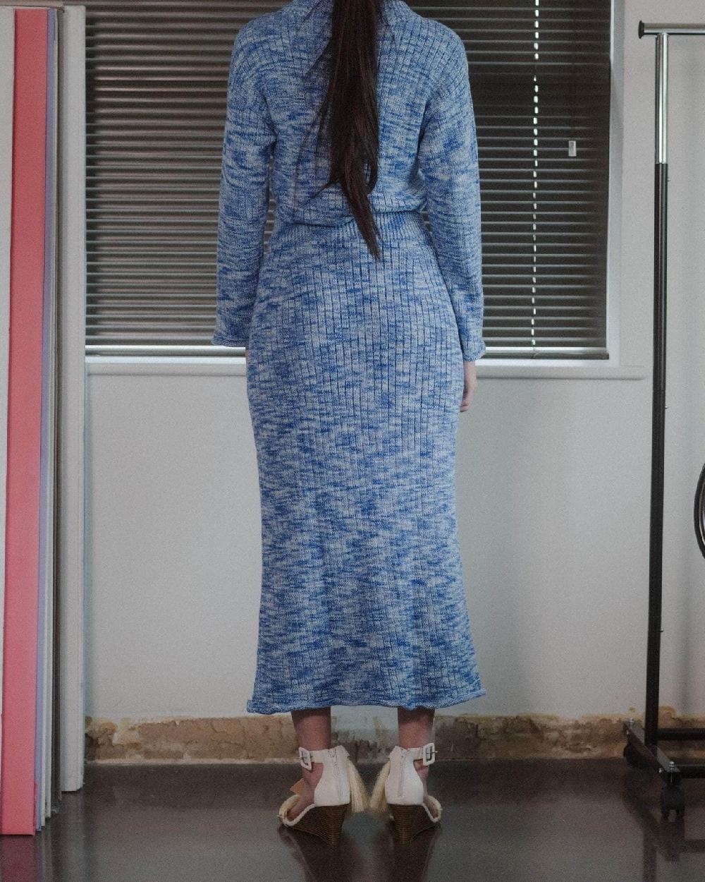 Baserange Jupe Drip - Maille De Coton Biologique