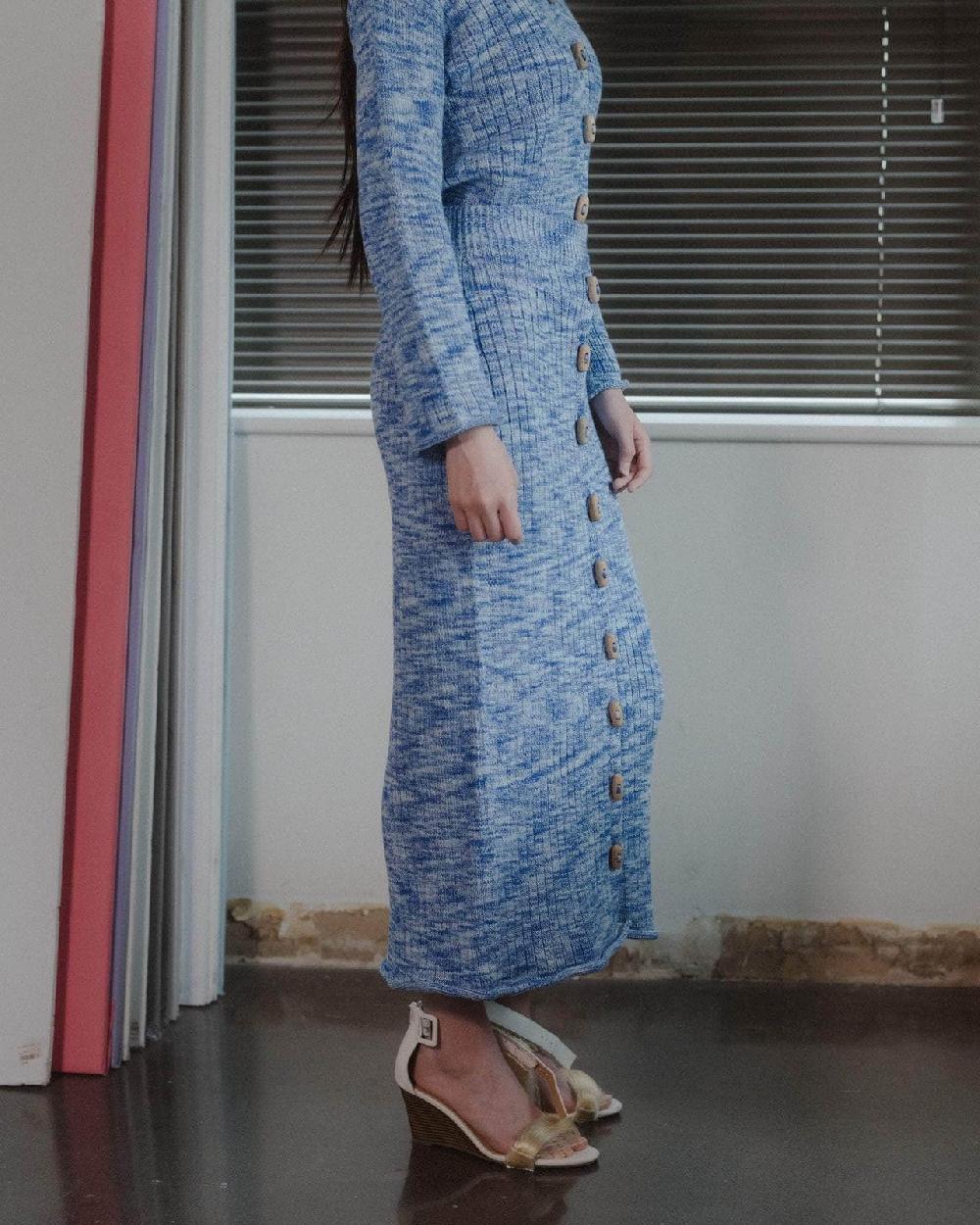 Baserange Jupe Drip - Maille De Coton Biologique